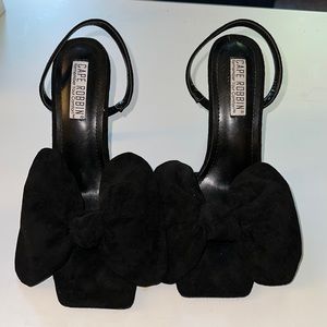 Bow heels w/sling back